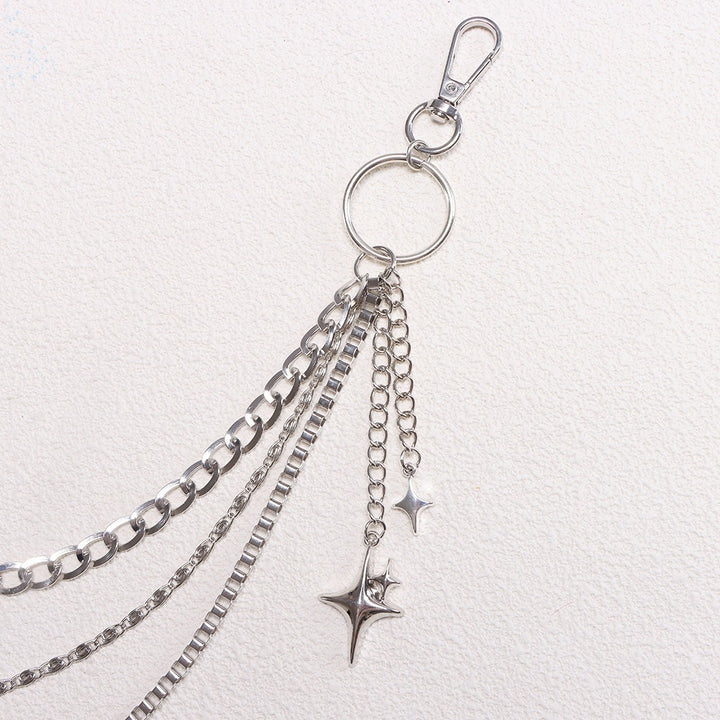 Fashionable keychain chain with sparkling stars Kalsten