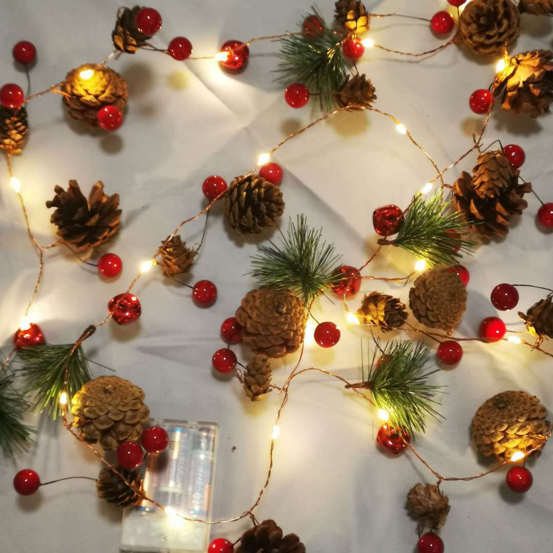 Decorative Pine Cone String Lights Kalsten