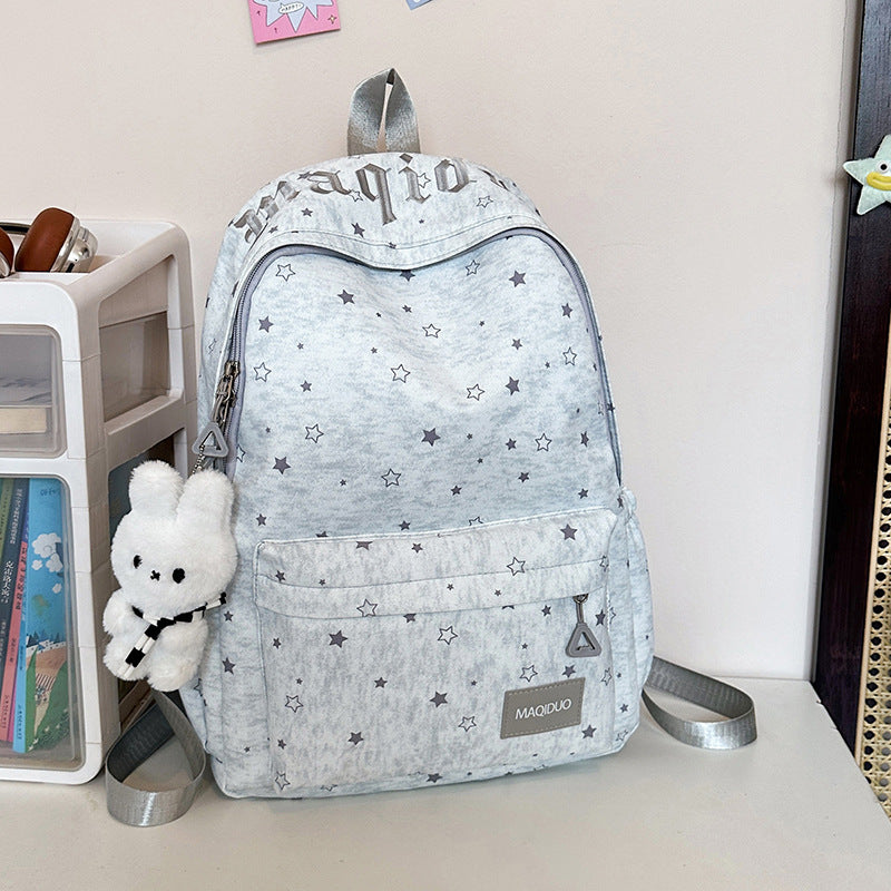 Star-Embellished Casual Backpack Kalsten