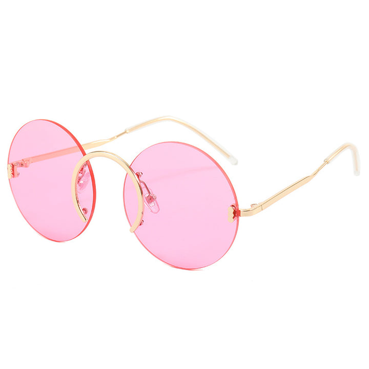 Women's fashionable round sunglasses with innovative metal frame Kalsten