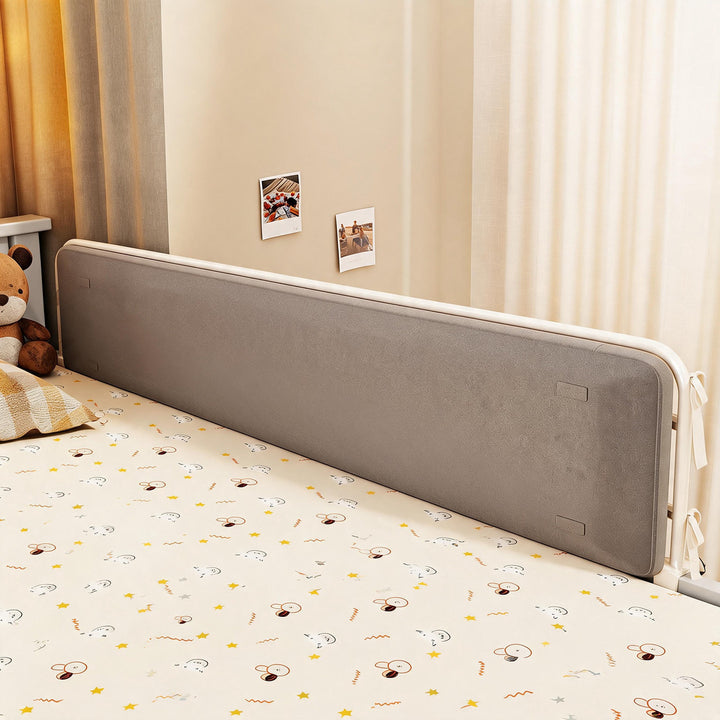 Padded Clamp-Mounted Bed Safety Rail with Fabric Panel