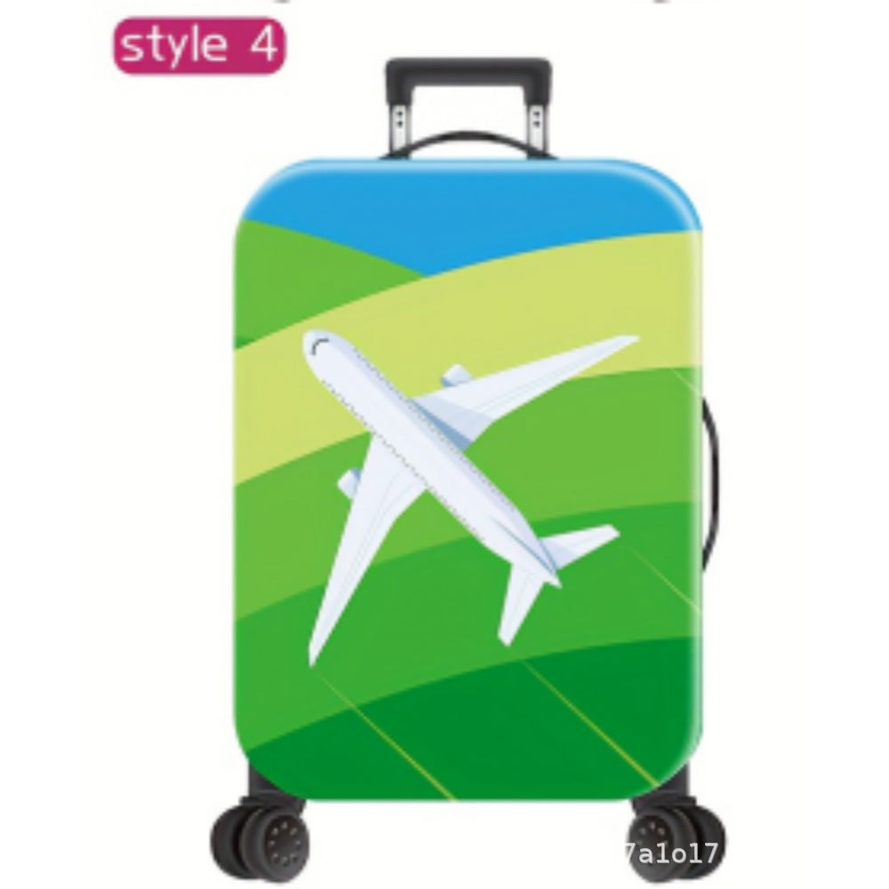 Unisex Hard Shell Travel Suitcase with Motivational Airplane Design Kalsten