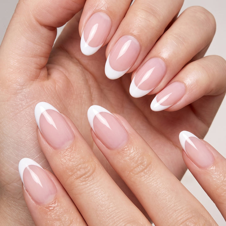 Elegant French Tip Press-On Nail Set