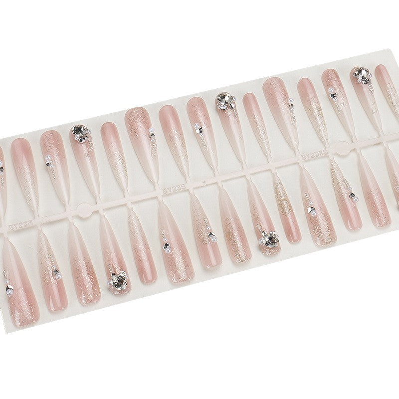 Premium Stiletto Press-On Nails with Rhinestone Accents Kalsten
