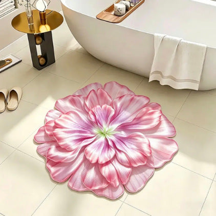 Floral Shape Bath Mat