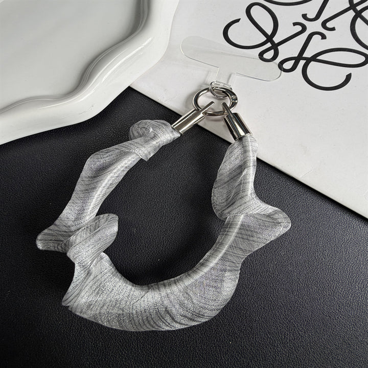 Ruffled Hair Tie Keychain Holder Kalsten