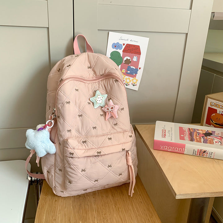 Quilted Playful Design Backpack Kalsten