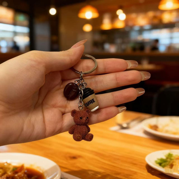 Playful keychain with bears and drink Kalsten