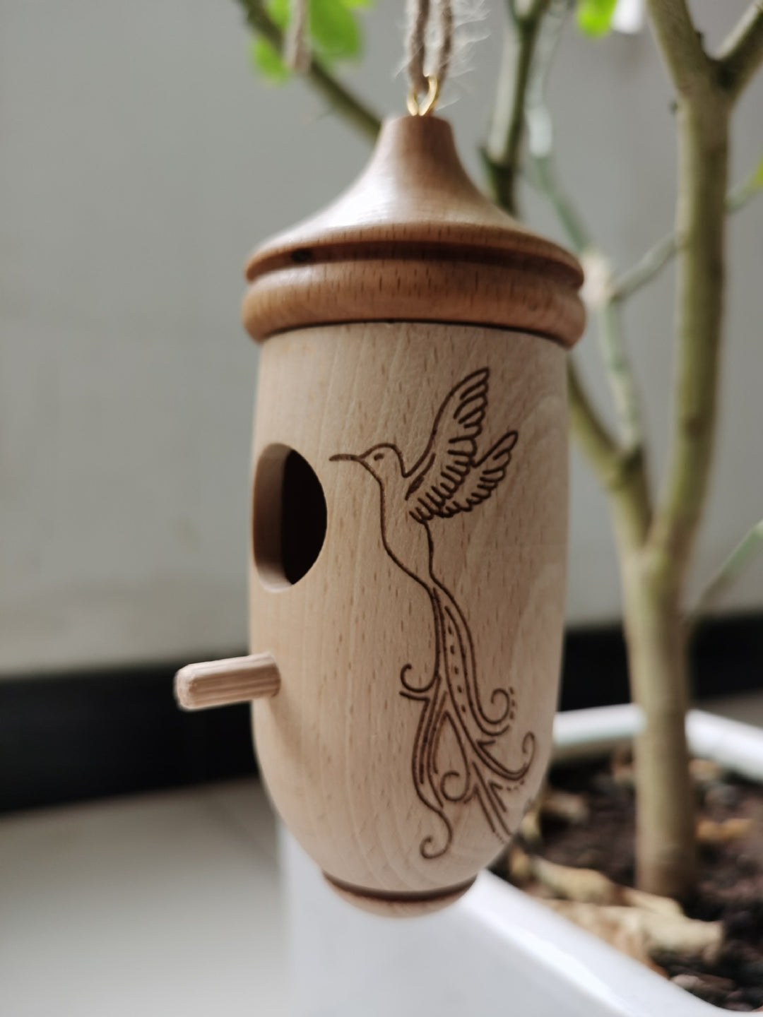 Decorative Wooden Bird Feeder
