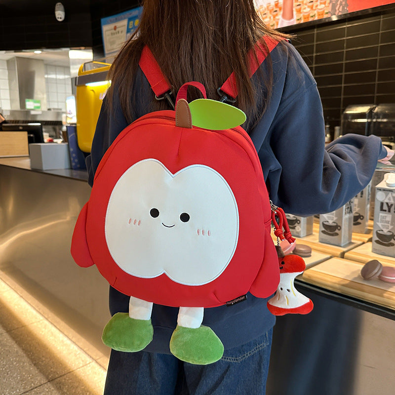 Cartoon Fruit-Themed Plush Backpack Kalsten