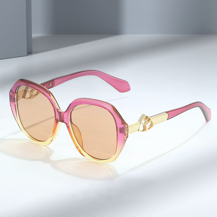 Women's Oversized Sunglasses with Golden Accents Kalsten