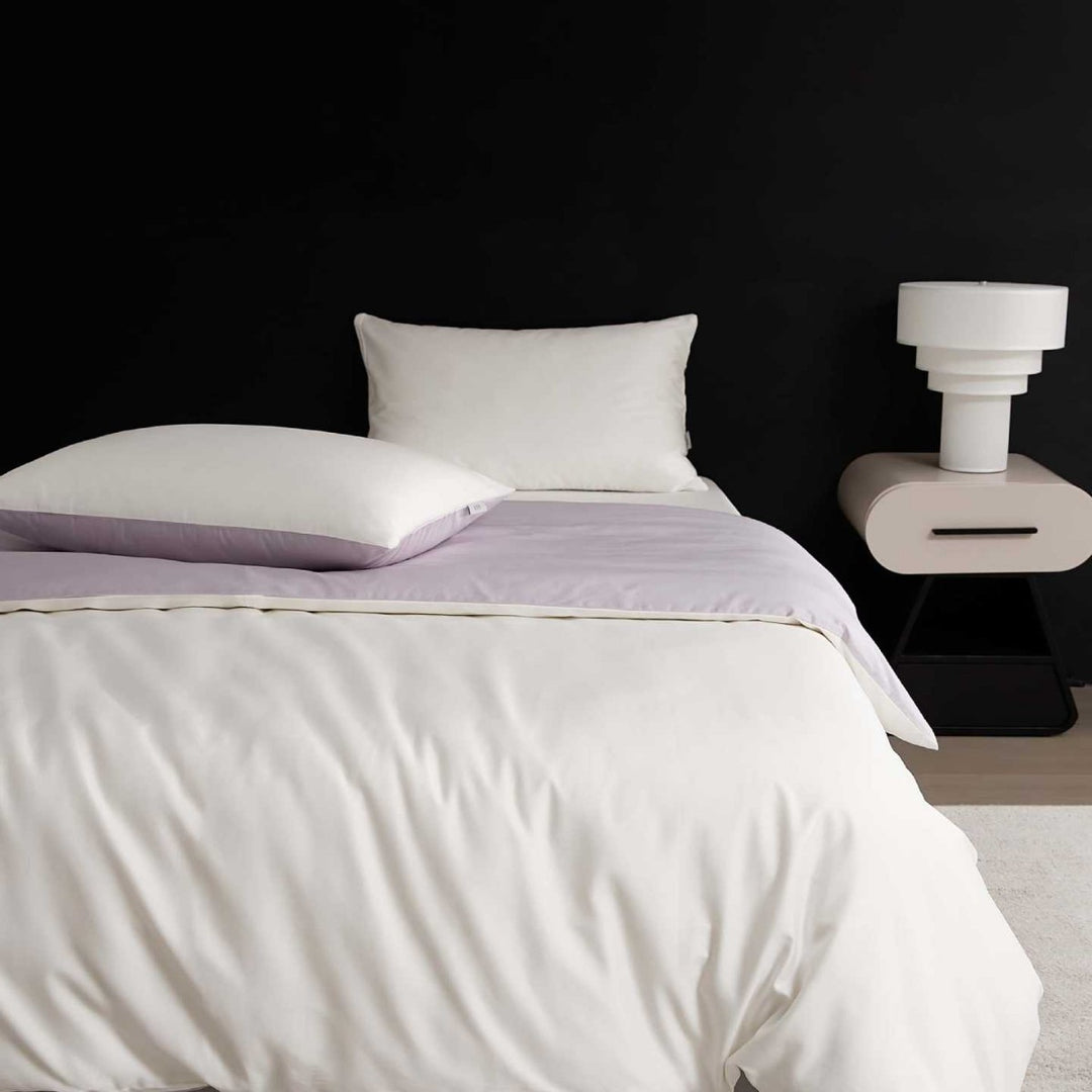 Reversible Premium Cotton Satin Bed Set with Silky Soft Finish