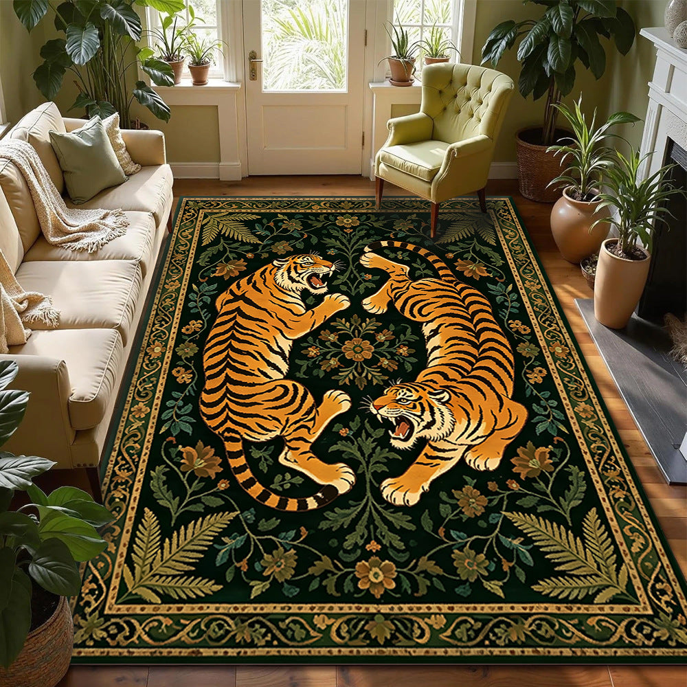 Artistic Tiger Print Area Rug