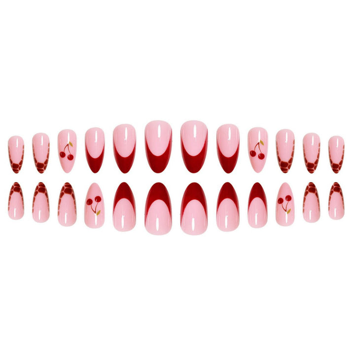 Artistic Cherry Nail Design Extensions Kalsten