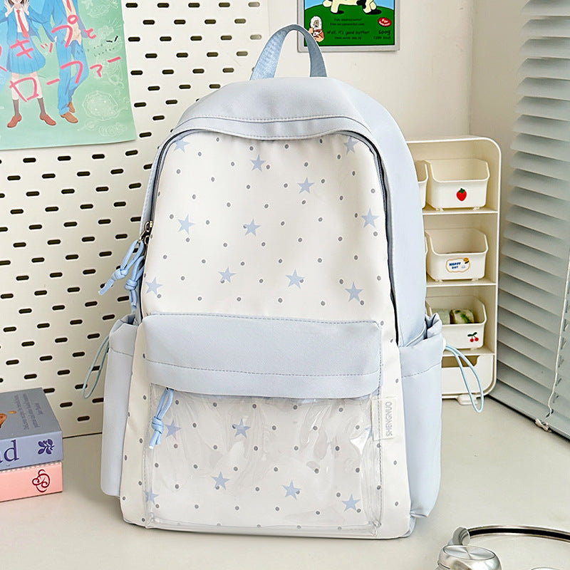 Star Print School Backpack Kalsten