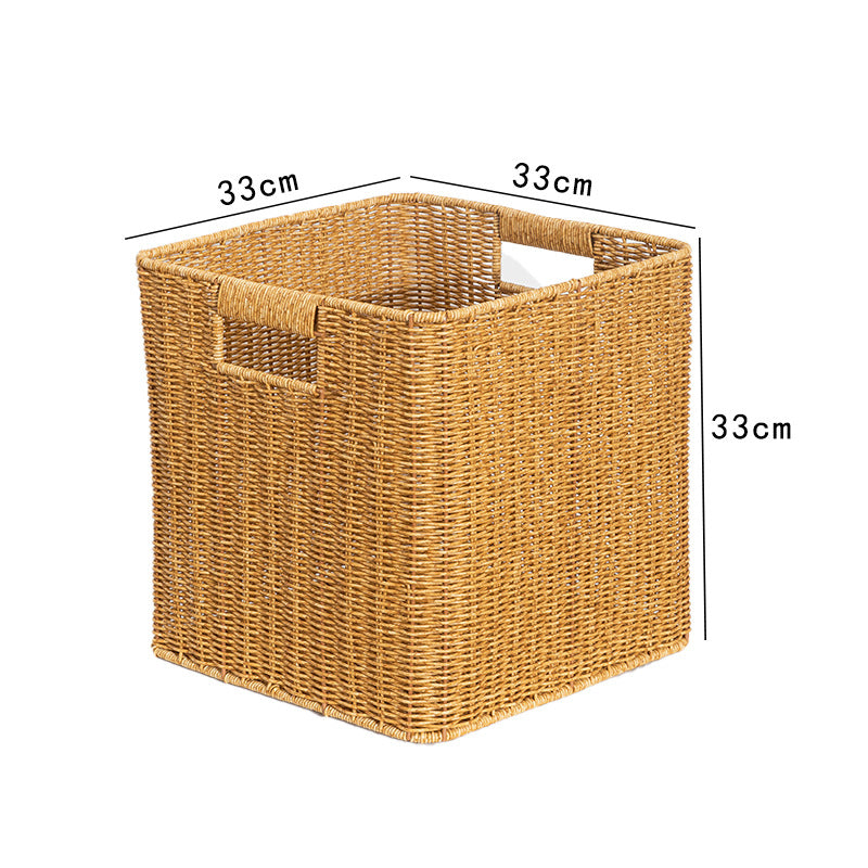 Women Rectangular Storage Basket Made of Woven Material Kalsten