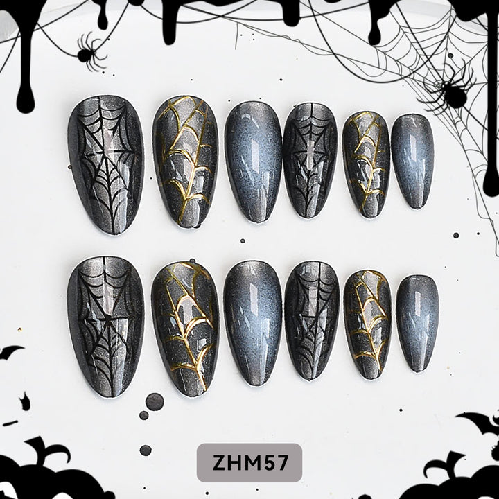 Halloween-Themed Artistic Press-On Nail Set Kalsten