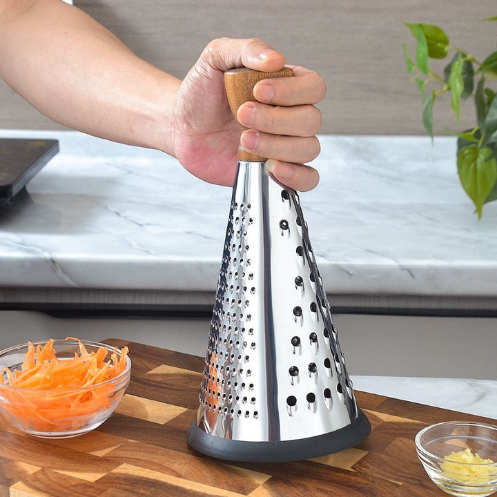 Ergonomic stainless steel kitchen grater with non-slip handle Kalsten