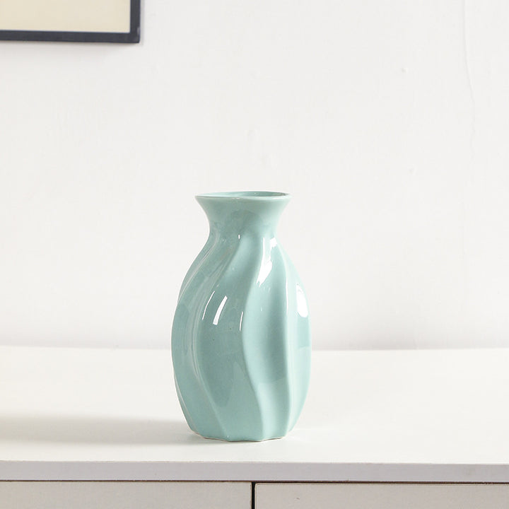 Artistic Swirling Ceramic Flower Vase Kalsten