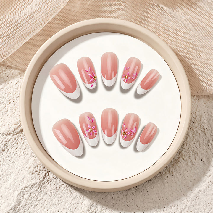 Elegant Floral Press-On Nails Kalsten