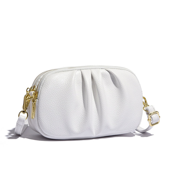 Pleated Crossbody Purse