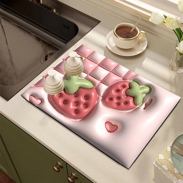 Cute Cartoon Dog-Themed Kitchen Mat Kalsten