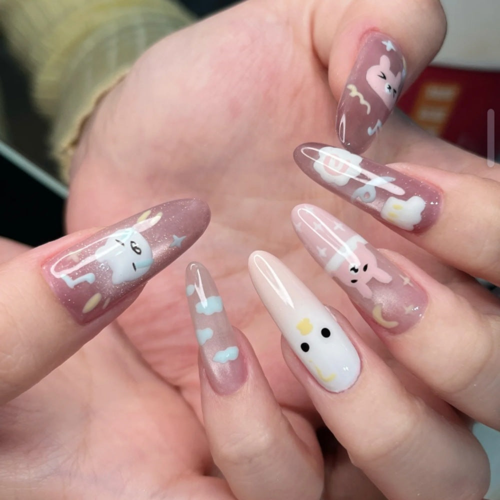 Artistic Floral Press-On Nail Set Kalsten 1787394981