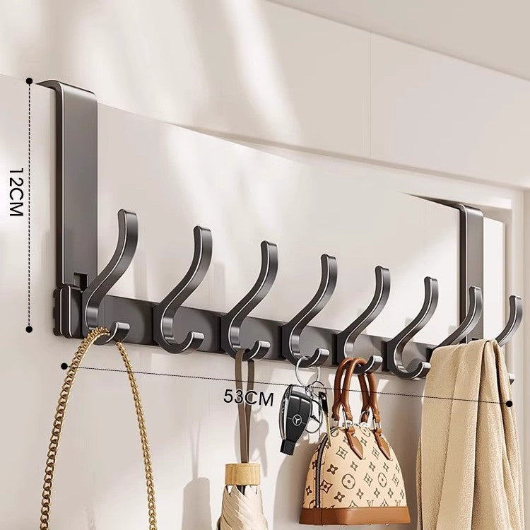 Wall-Mounted Multi-Hook Storage Rack