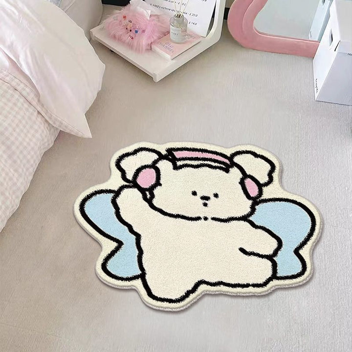 Adorable Cartoon Bear Area Rug Kalsten