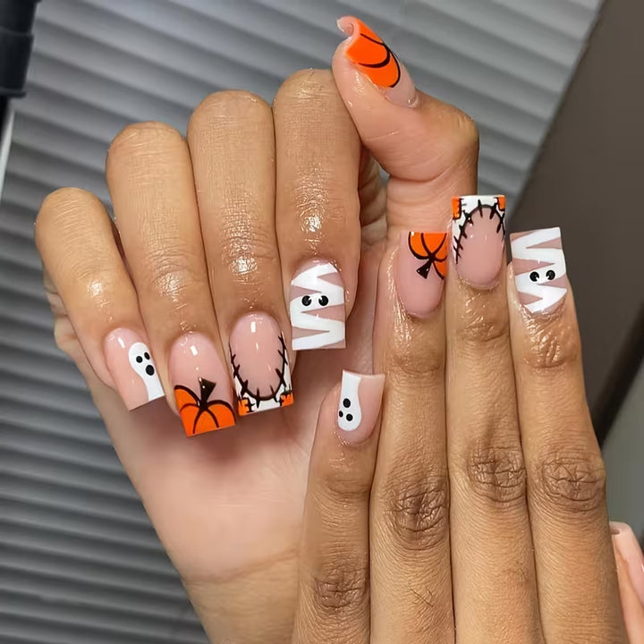 Festive Halloween Press-On Nail Art Set Kalsten