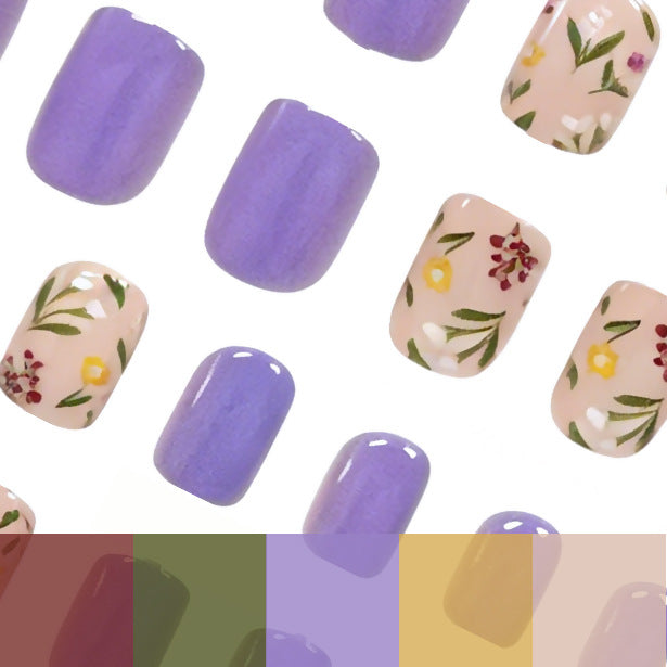 Floral Art Acrylic Nail Design Kalsten