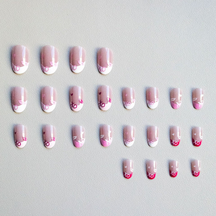 Heart-Themed Gel Nail Art Set