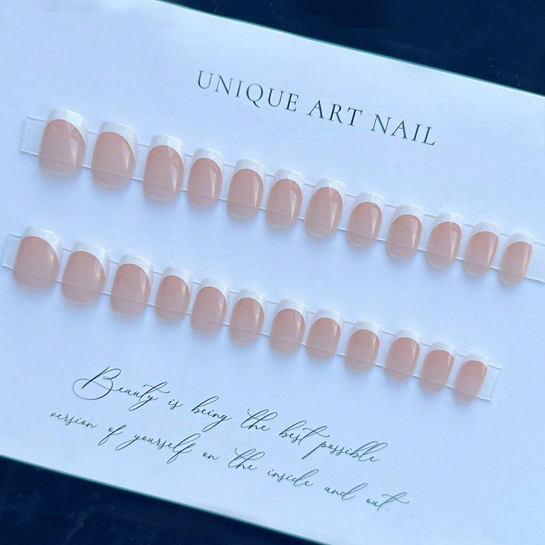 French Tip Acrylic Nail Set Kalsten