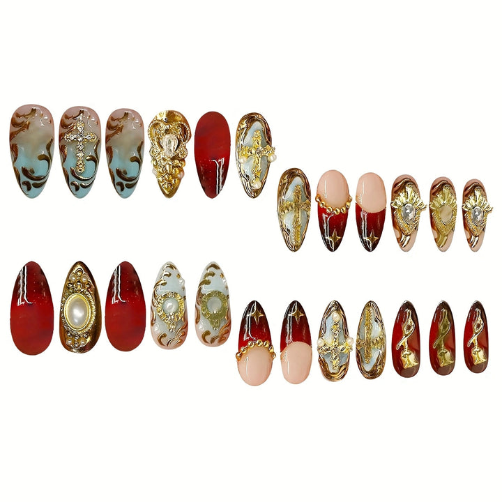 Luxurious Ornate Nail Art Extensions Kalsten