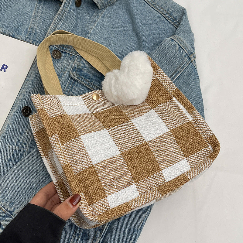 Plaid Tote