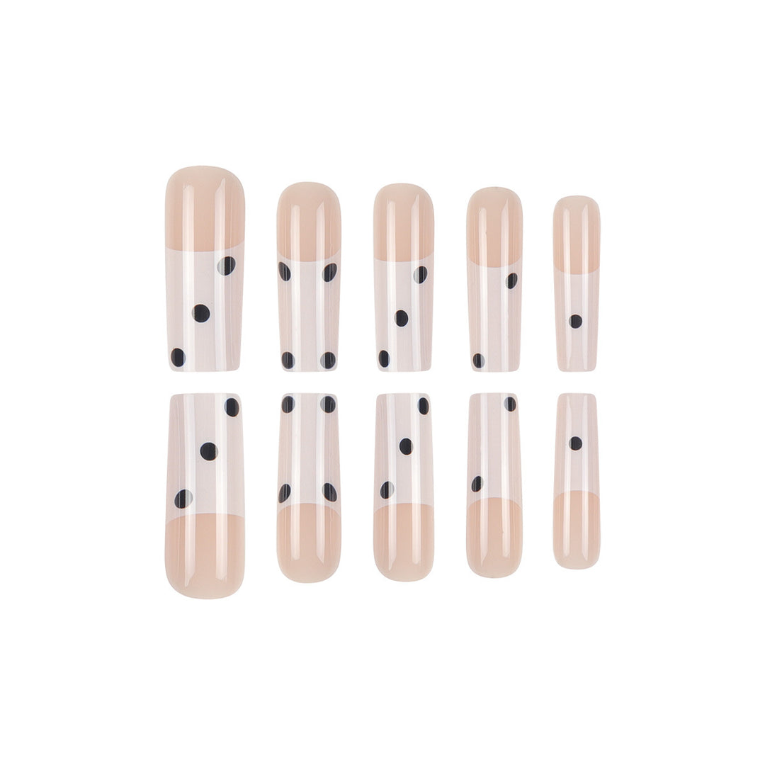 Chic Polka Dot Acrylic Press-On Nails Kalsten