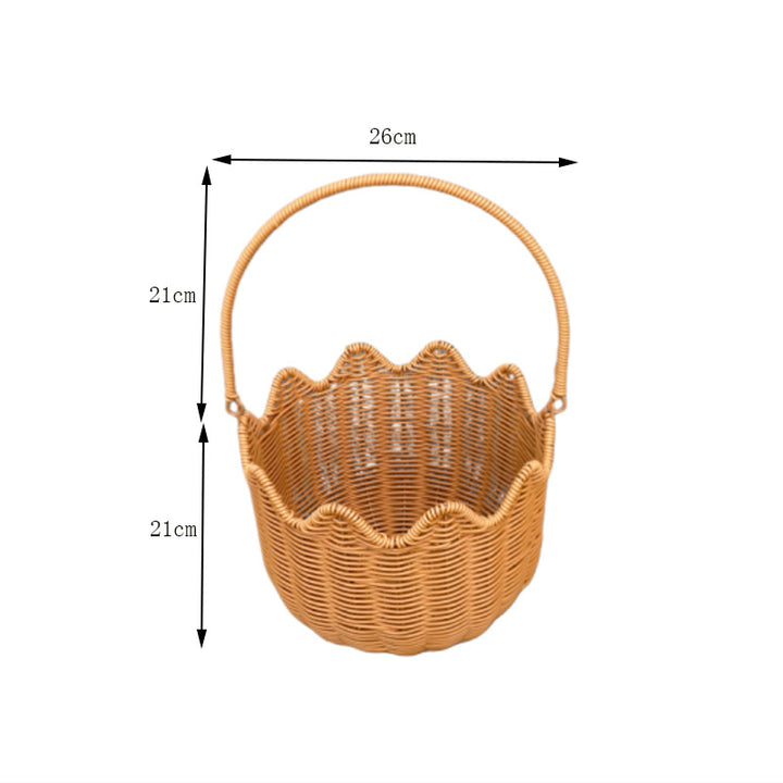 Scalloped Woven Storage Basket Kalsten
