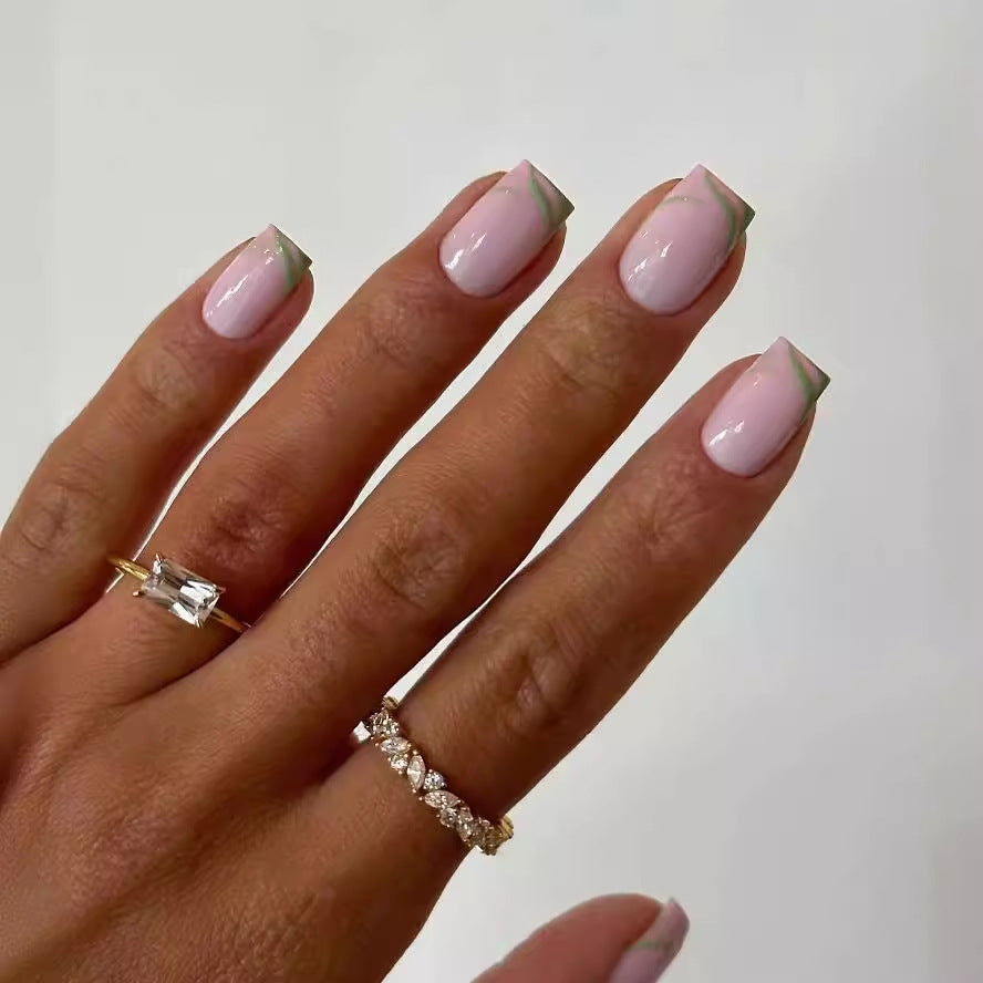 Creative nail design with elegant color gradients Kalsten