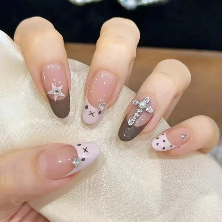 Natural Ombre Acrylic Nail Set Kalsten