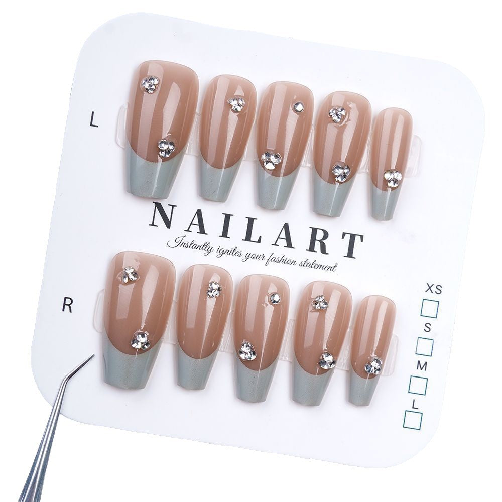 Premium Decorative Rhinestone Press-On Nails Kalsten