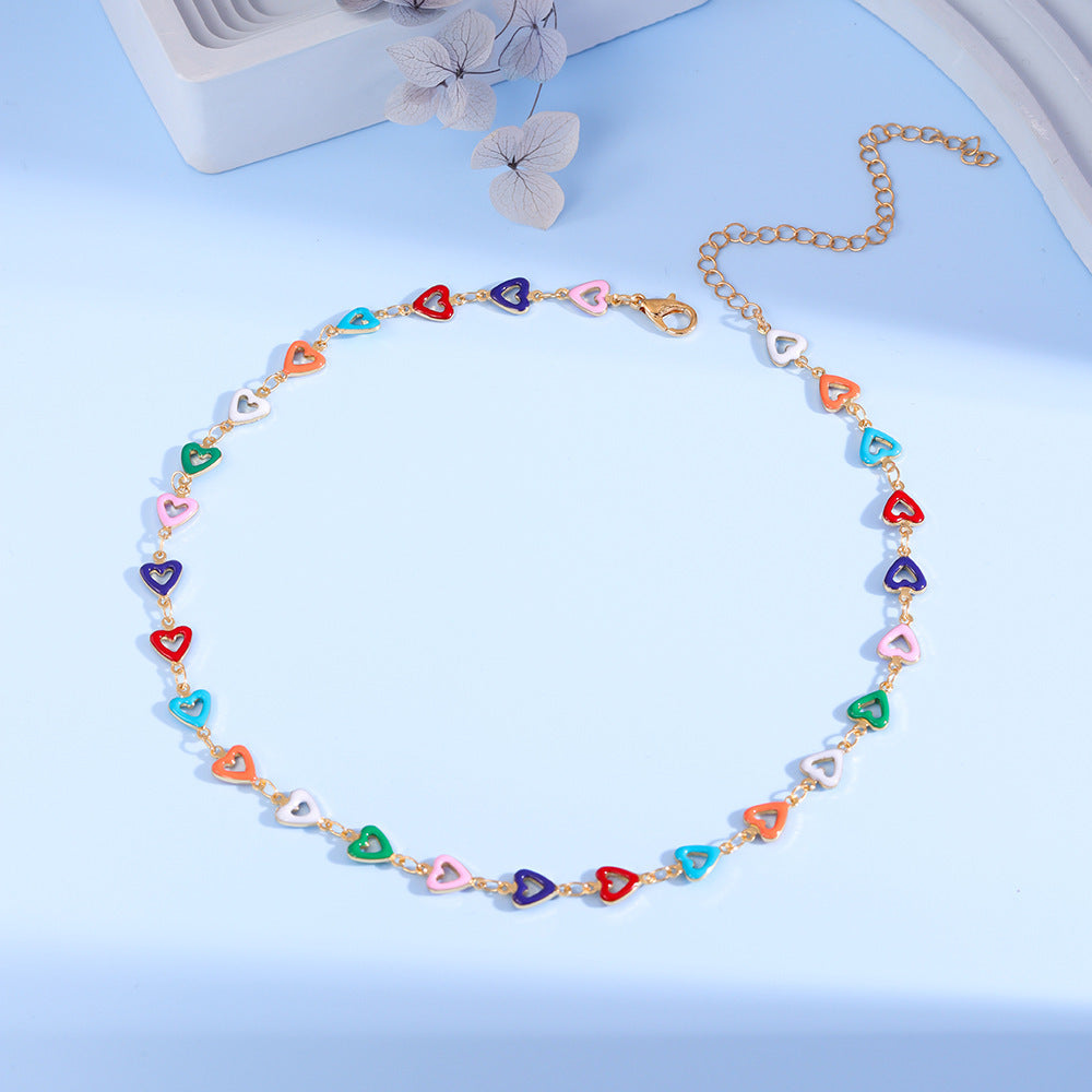 Colorful Heart Charm Anklet Kalsten