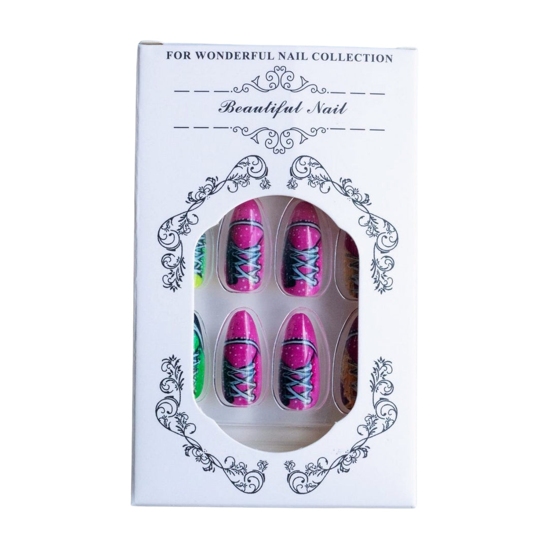 Playful Themed Press-On Nail Set Kalsten