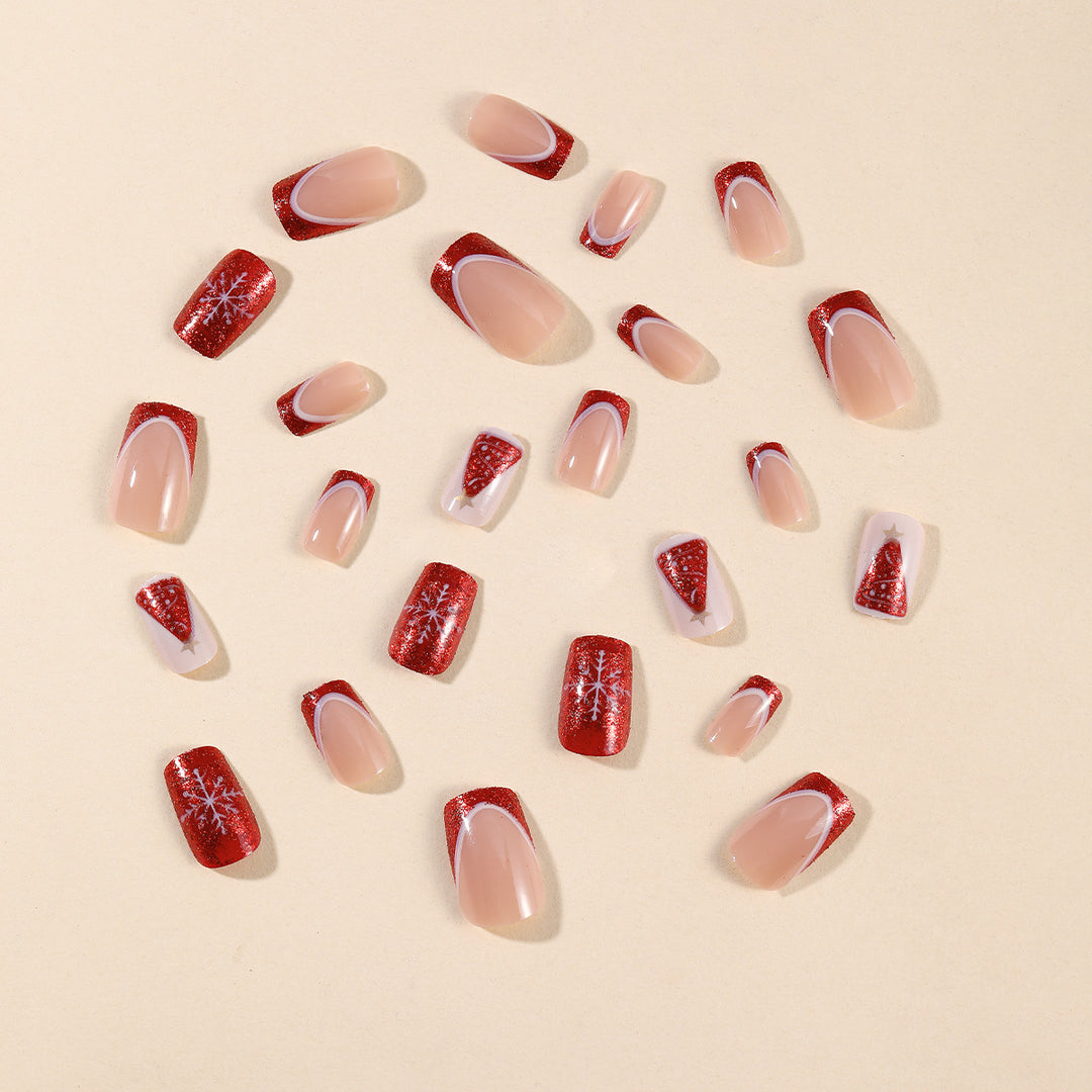 Festive Themed Acrylic Nail Art Extensions Kalsten