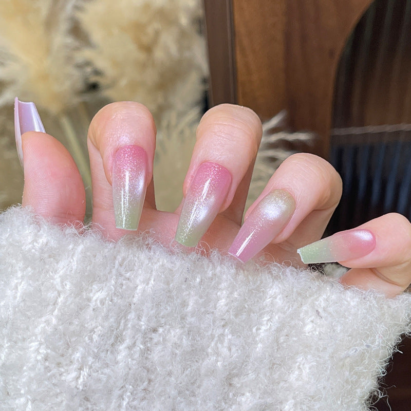 Ombre Press-On Nails with Glitter Finish Kalsten