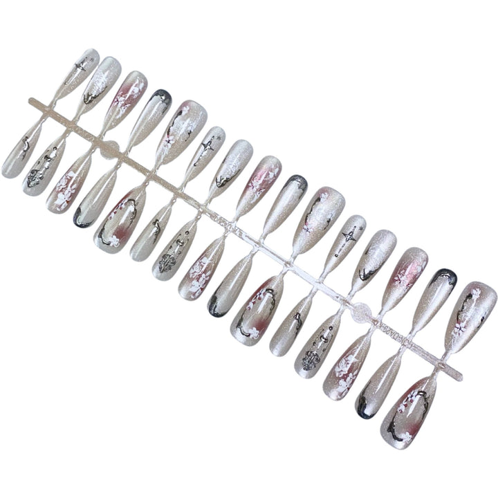 Elegant Glossy Press-On Nail Set