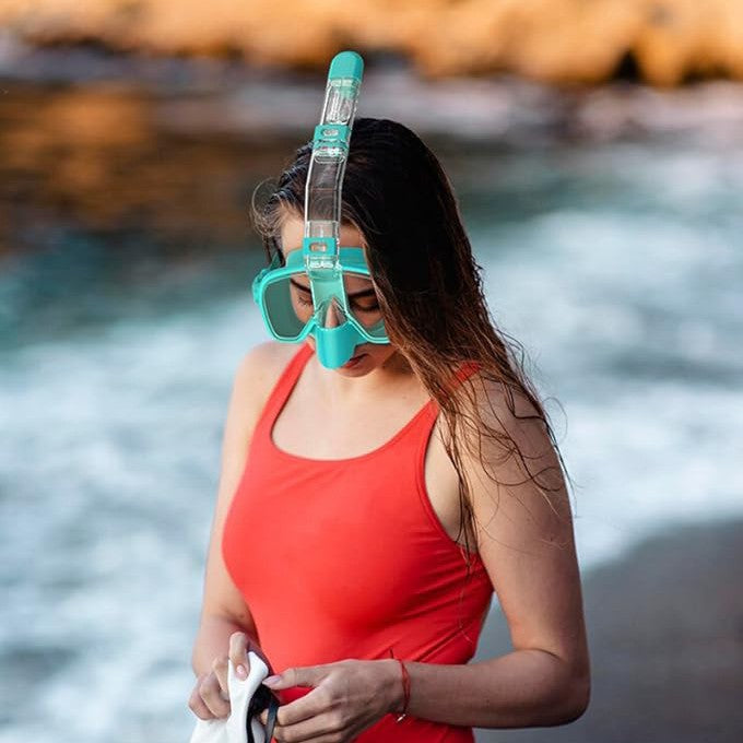 Snorkel mask with integrated swimming goggles Kalsten