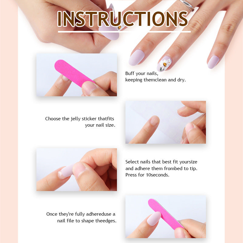 Premium Artificial Nail Set with Matte Finish Kalsten