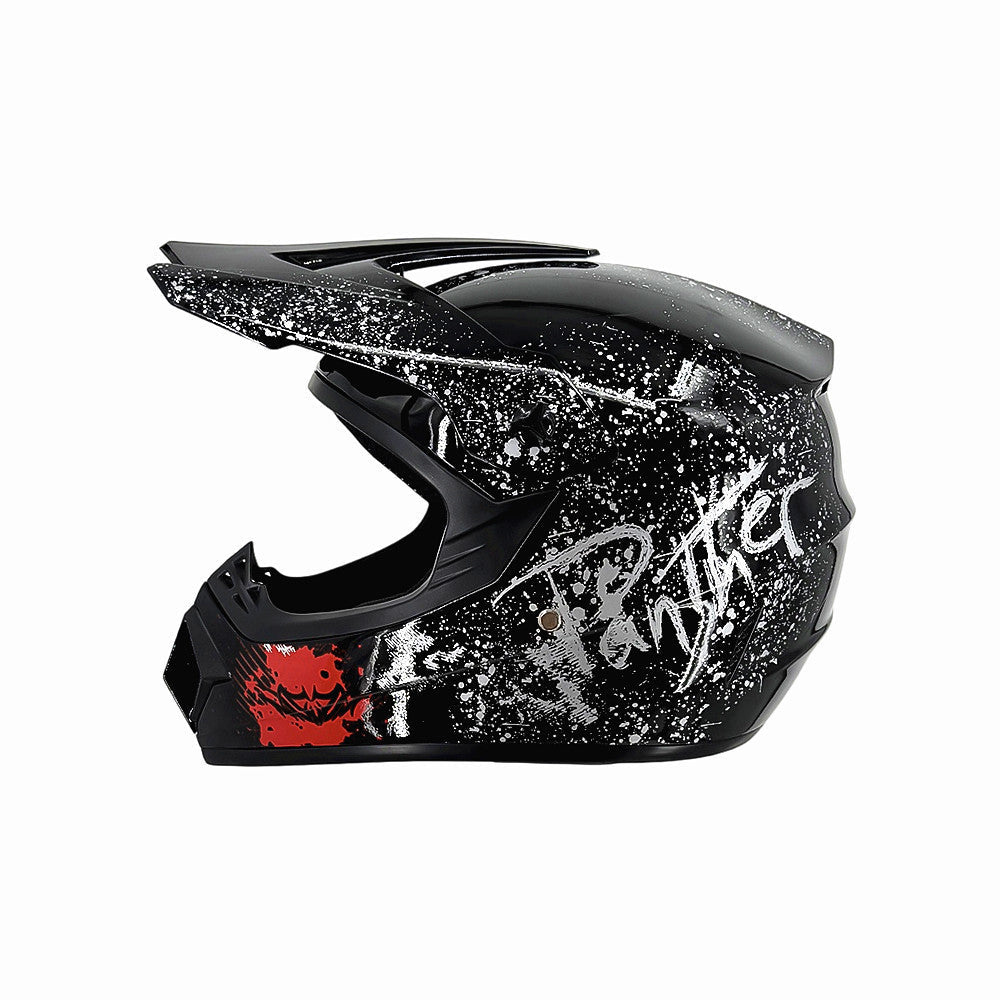 full-face motocross helmet with extended visor and reinforced chin guard Kalsten