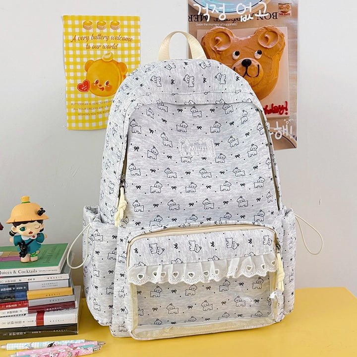 Cute Cartoon-Themed Transparent Backpack Kalsten