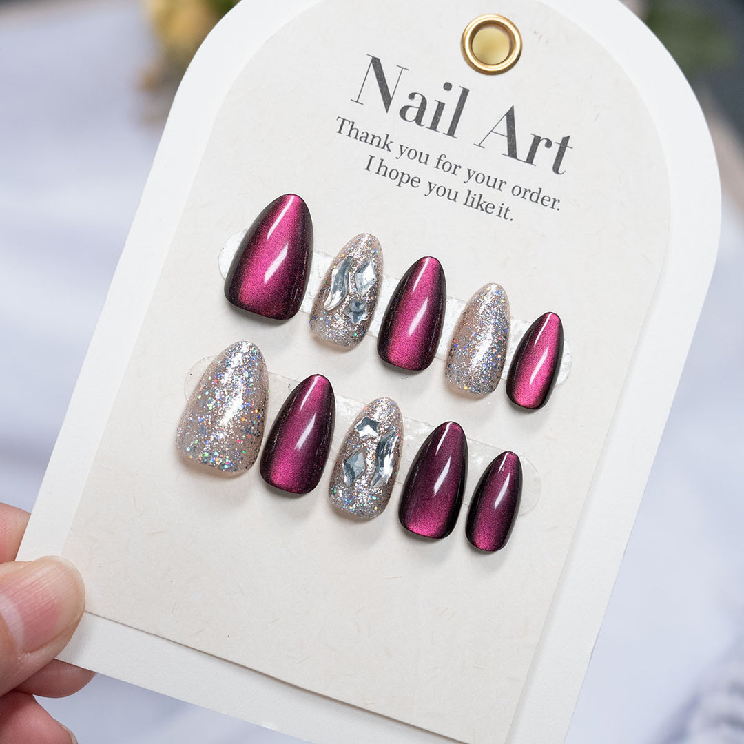 High Shine Press-On Nail Art